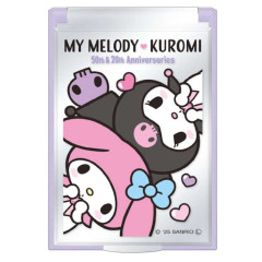 Japan Sanrio Folding Mirror - My Melody 50th & Kuromi 20th Anniversary Love