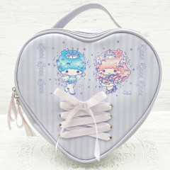 Japan Sanrio Vanity Pouch - Little Twin Stars : Dolly Mix Heart-shaped
