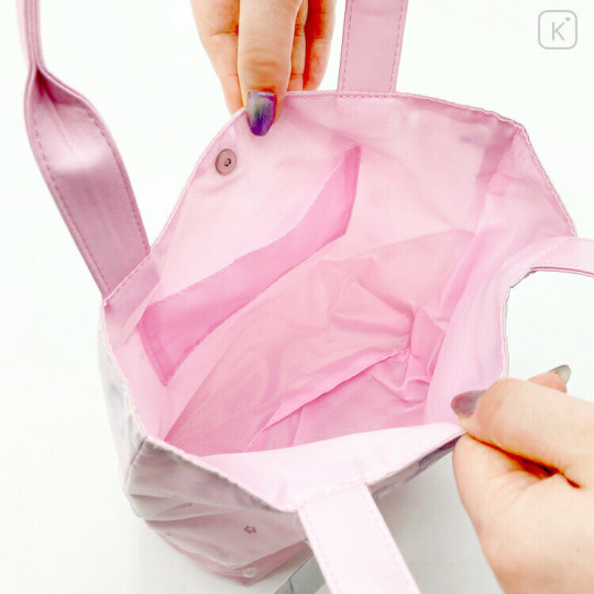 Japan Sanrio Mini Tote Bag - My Melody : Dolly Mix Pearl Pink - 3