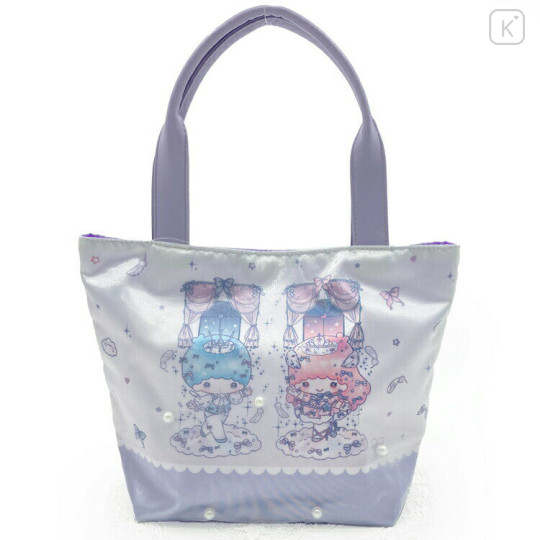 Japan Sanrio Mini Tote Bag - Little Twin Stars : Dolly Mix Pearl - 1