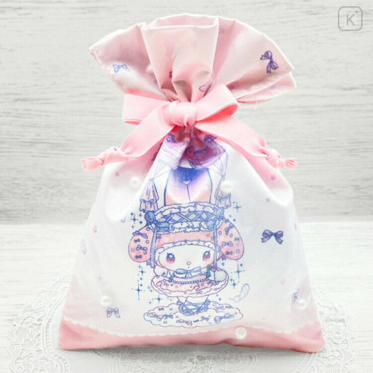 Japan Sanrio Drawstring Pouch - My Melody : Dolly Mix - 1