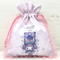 Japan Sanrio Frill Drawstring Pouch - My Melody : Dolly Mix Pearl - 1