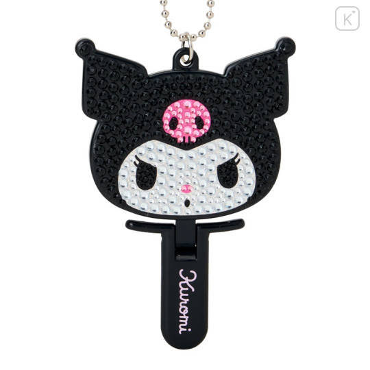 Japan Sanrio Original Mini Mirror Charm - Kuromi : Sparkly Deco Miniatures - 3