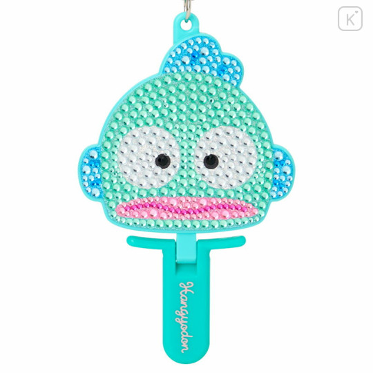 Japan Sanrio Original Mini Mirror Charm - Hangyodon : Sparkly Deco Miniatures - 3