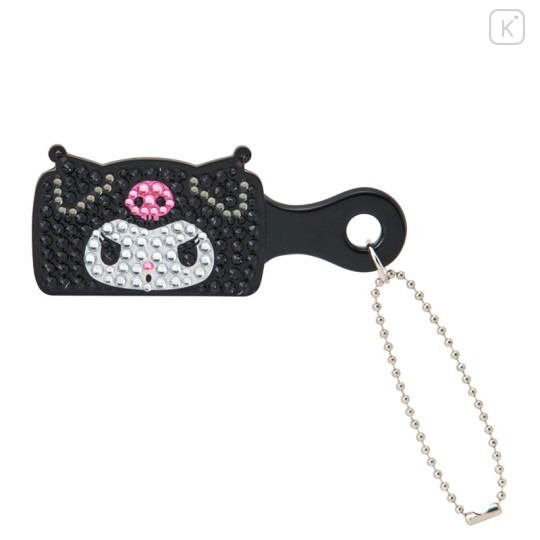 Japan Sanrio Original Mini Brush Charm - Kuromi : Sparkly Deco Miniatures - 1