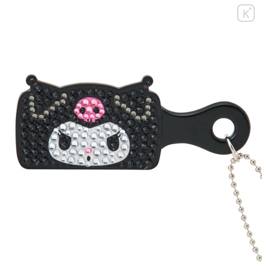 Japan Sanrio Original Mini Brush Charm - Kuromi : Sparkly Deco Miniatures - 3