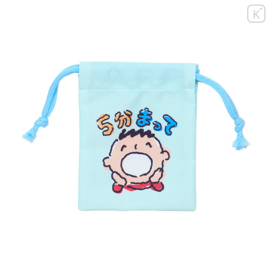 Japan Sanrio Mini Drawstring Bag - Minna No Tabo : Can't Do It - 1