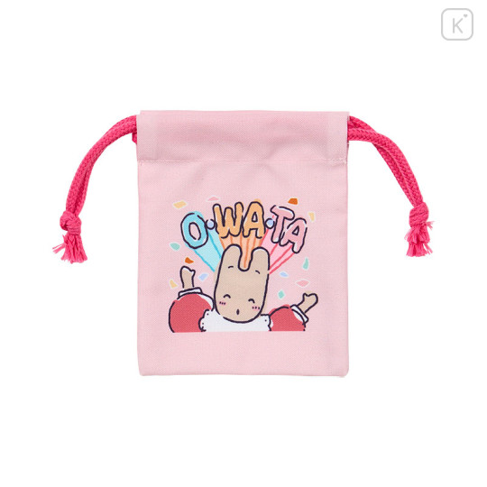 Japan Sanrio Mini Drawstring Bag - Marron Cream : Can't Do It - 1