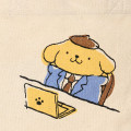 Japan Sanrio Mini Tote Bag - Pompompurin : Can't Do It - 4