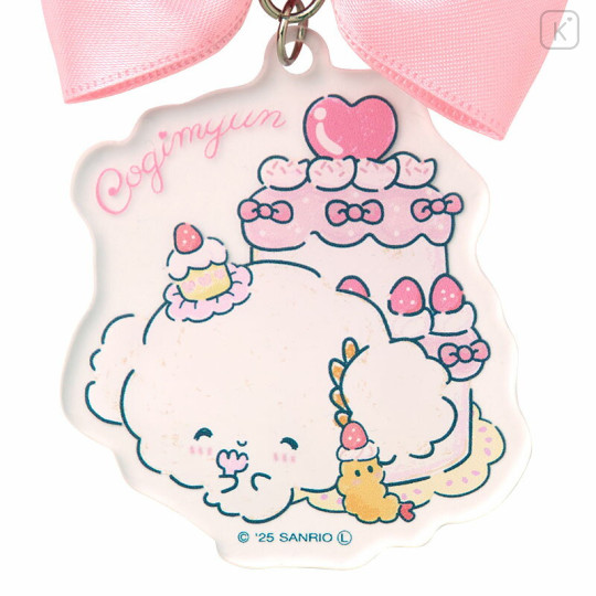 Japan Sanrio Ribbon Acrylic Keychain - Cogimyun : 10th Anniversary - 2