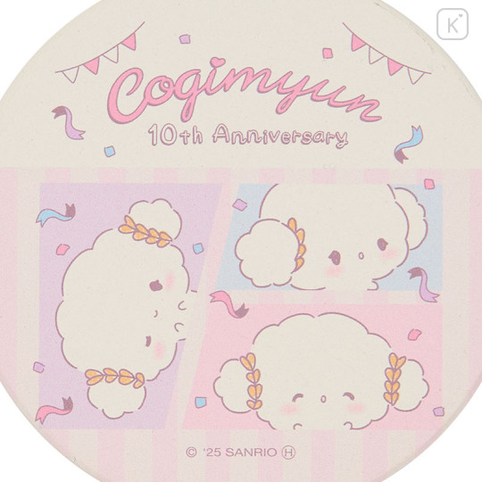 Japan Sanrio Water Absorbent Coaster - Cogimyun : 10th Anniversary - 3