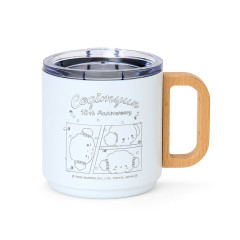 Japan Sanrio Stainless Steel Mug with Wooden Handle - Cogimyun : 10th Anniversary