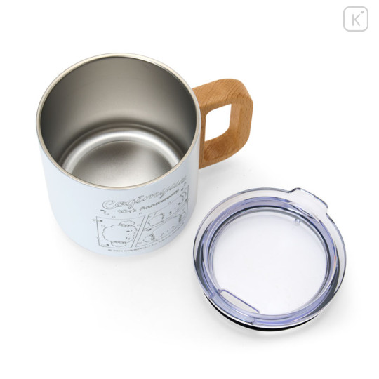 Japan Sanrio Stainless Steel Mug with Wooden Handle - Cogimyun : 10th Anniversary - 3