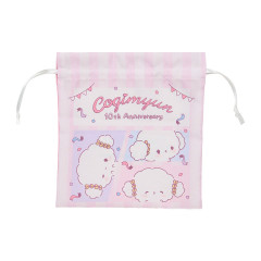 Japan Sanrio Drawstring Bag - Cogimyun : 10th Anniversary Adorable