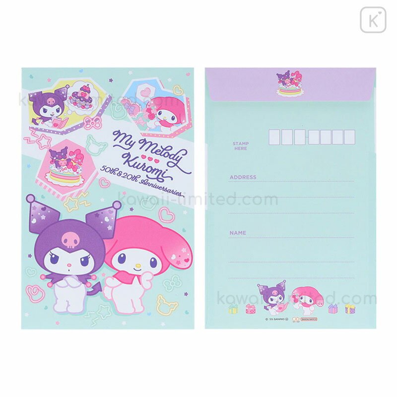 Japan Sanrio Letter Writing Set - My Melody 50th & Kuromi