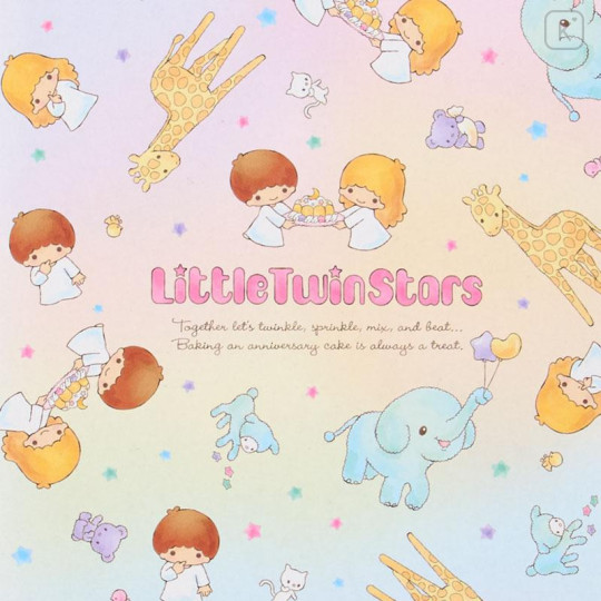 Japan Sanrio B5 Grid Notebook - Little Twin Stars : 50th Anniversary Afternoon Tea - 4