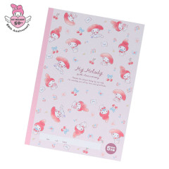 Japan Sanrio B5 Grid Notebook - My Melody : 50th Anniversary
