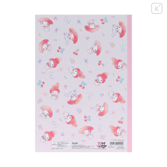 Japan Sanrio B5 Grid Notebook - My Melody : 50th Anniversary - 2
