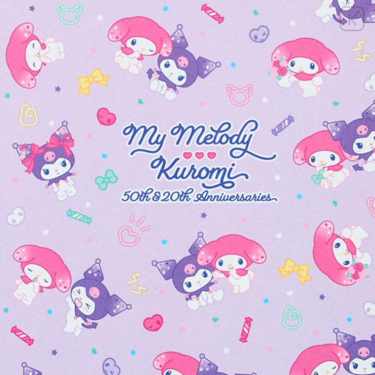 Japan Sanrio B5 Grid Notebook - My Melody 50th & Kuromi 20th Anniversary - 4