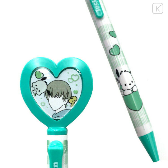 Japan Sanrio Ballpoint Pen - Pochacco : Heart Shaped Photo Frame Enjoy Idol - 2
