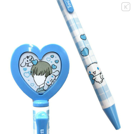 Japan Sanrio Ballpoint Pen - Cinnamoroll : Heart Shaped Photo Frame Enjoy Idol - 2