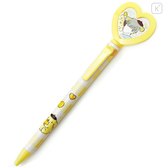 Japan Sanrio Ballpoint Pen - Pompompurin : Heart Shaped Photo Frame Enjoy Idol - 1