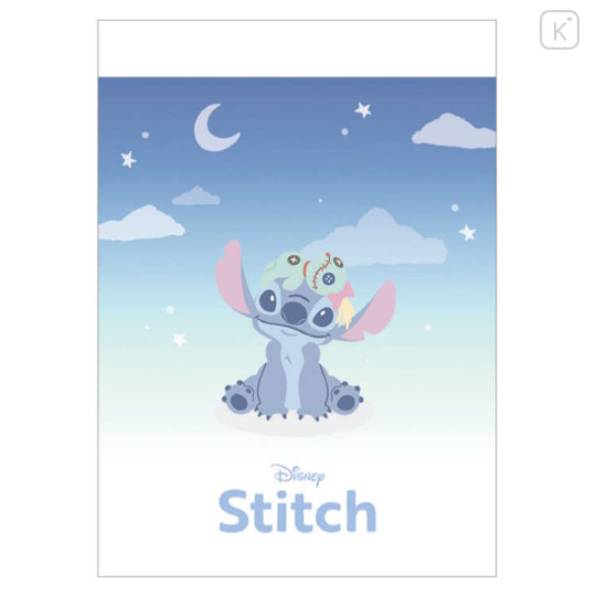 Japan Disney Mini Notepad - Stitch : Blue Night Sky - 1