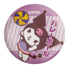 Japan Sanrio Can Badge Pin - Kuromi : After School Activities Volleyball Club