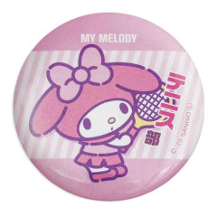 Japan Sanrio Can Badge Pin - My Melody : After School Activities Tennis Club