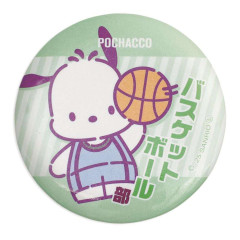 Japan Sanrio Can Badge Pin - Pochacco : After School Activities Basketball Team