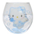 Japan Sanrio Swinging Glass Tumbler - Hello Kitty : Angel Blue - 1