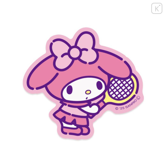Japan Sanrio Big Sticker - My Melody : After School Activities Tennis Club - 1