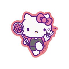 Japan Sanrio Big Sticker - Hello Kitty : After School Activities Badminton Club