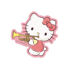 Japan Sanrio Big Sticker - Hello Kitty : After School Activities Orchestra Club