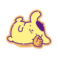 Japan Sanrio Big Sticker - Pompompurin : After School Activities Baseball Team - 1