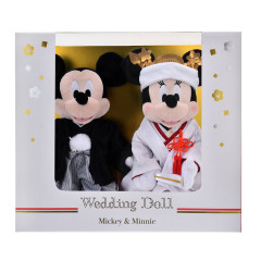 Japan Disney Store Plush Wedding Doll Set - Mickey & Minnie : Japanese