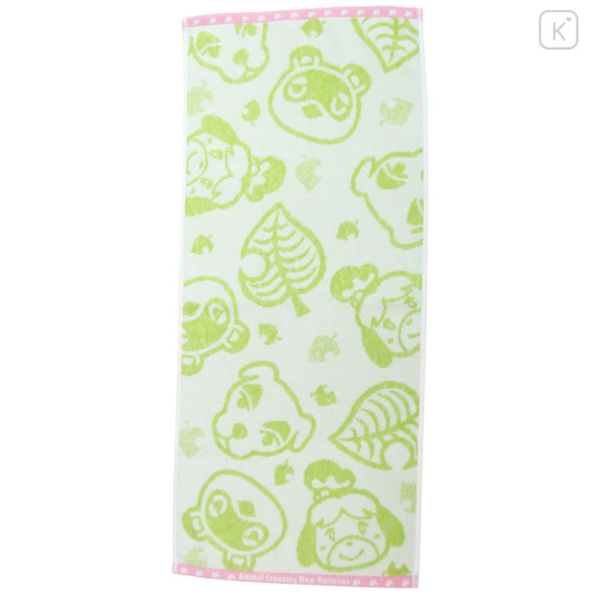 Japan Animal Crossing Face Towel - Green - 1