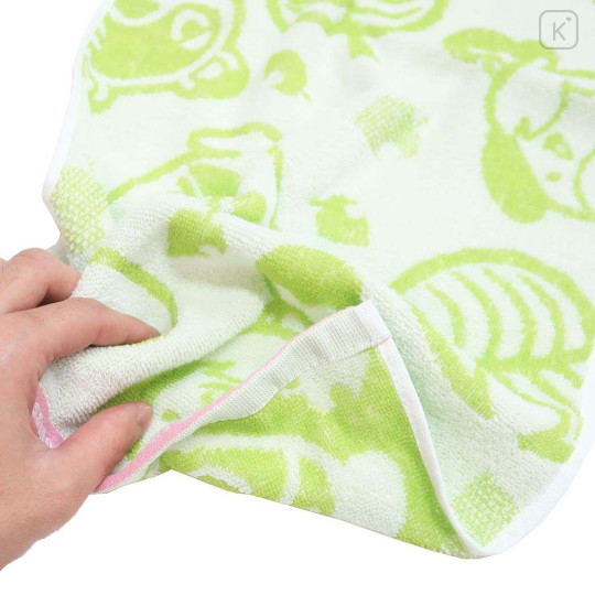 Japan Animal Crossing Face Towel - Green - 2