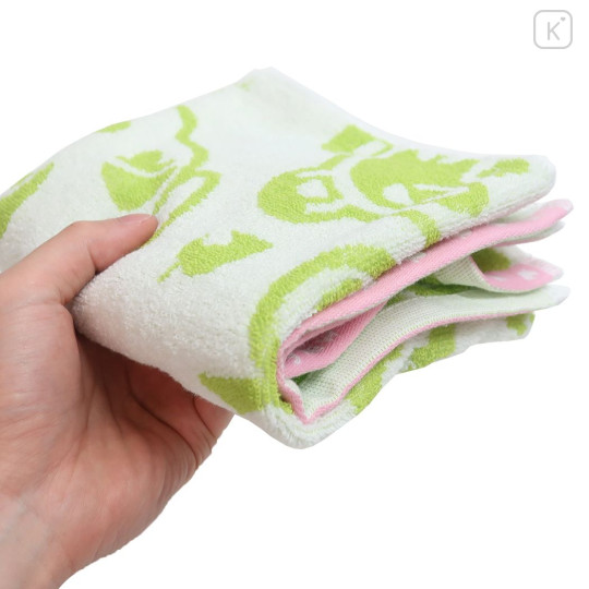 Japan Animal Crossing Face Towel - Green - 3