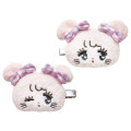 Japan Mikko Illustrations Mascot Hair Clip Set - Cammy Ribbon - 1