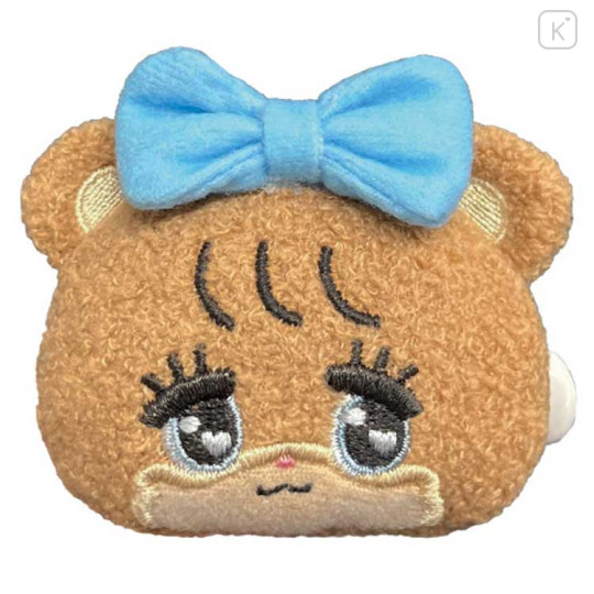 Japan Mikko Illustrations Plush Badge - Latte Ribbon - 1