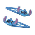 Japan Disney Store Mascot Hair Clip Set - Stitch : Face 3D - 1