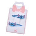 Japan Disney Store Mascot Hair Clip Set - Stitch : Face 3D - 2