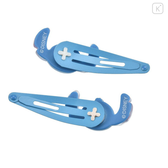 Japan Disney Store Mascot Hair Clip Set - Stitch : Face 3D - 3