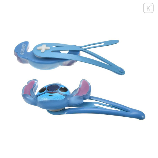 Japan Disney Store Mascot Hair Clip Set - Stitch : Face 3D - 5