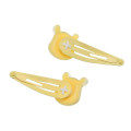 Japan Disney Store Mascot Hair Clip Set - Pooh : Face 3D - 3