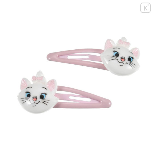 Japan Disney Store Mascot Hair Clip Set - Marie : Face 3D - 1