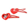 Japan Disney Store Mascot Hair Clip Set - Minnie : Heart Red - 5