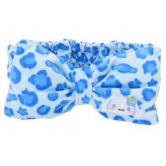 Japan Sanrio Hair Band with Ribbon - Cinnamoroll : Leopard Y2K