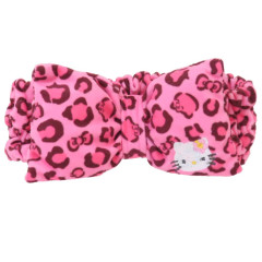 Japan Sanrio Hair Band with Ribbon - Hello Kitty : Leopard Y2K